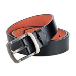 Dandali L8035 Cintura da uomo casual in pelle con fibbia anticata, dimensioni: 110-125 cm, L8035