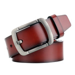 Dandali L8035 Cintura da uomo casual in pelle con fibbia anticata, dimensioni: 110-125 cm, L8035