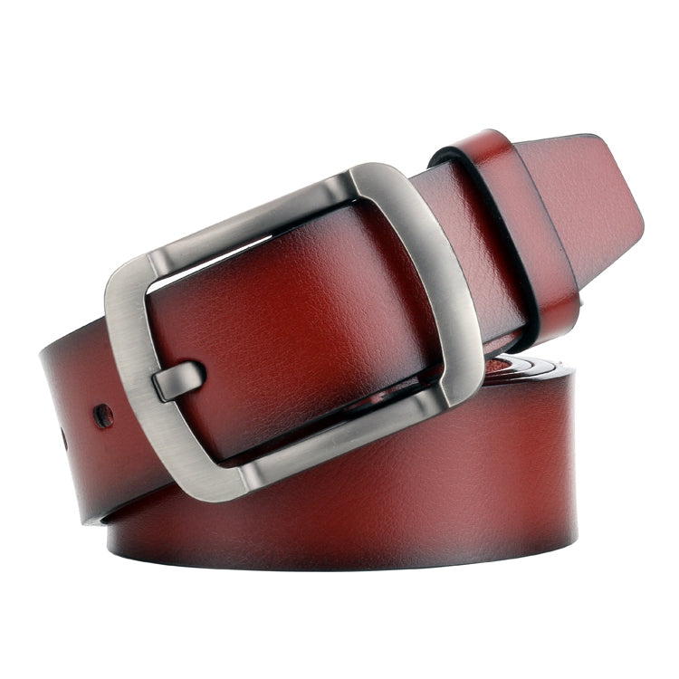 Dandali L8035 Cintura da uomo casual in pelle con fibbia anticata, dimensioni: 110-125 cm, L8035