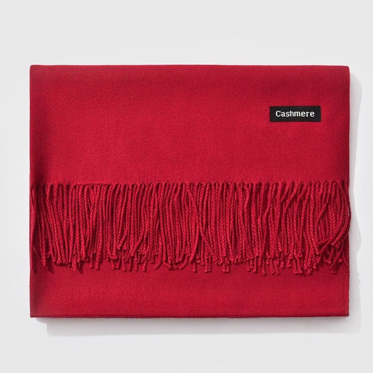 Sciarpa classica in cashmere imitazione tinta unita stagione autunnale e invernale, dimensioni: 60 * 200 cm, Dark Red, Army Green, Black, Coffee, Dark Coffee, Dark Pink, Dark Dreen, Dark Grey, Dark Khaki, Orange, Pink, Grey, Khaki, Blue, Light Coffee  ...