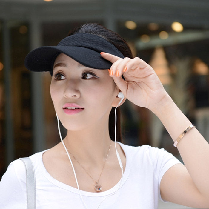 Berretto con visiera leggero e confortevole da 2 pezzi per le donne in golf all'aperto, tennis, corsa, jogging, cinturino regolabile