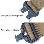 Cinture da allenamento multifunzione regolabili ENNIU da 4,3 cm di larghezza, per esterni, casual, in nylon, Army Green, Black, Brown, Urban camouflage, Desert camouflage, Jungle camouflage, CP camouflage