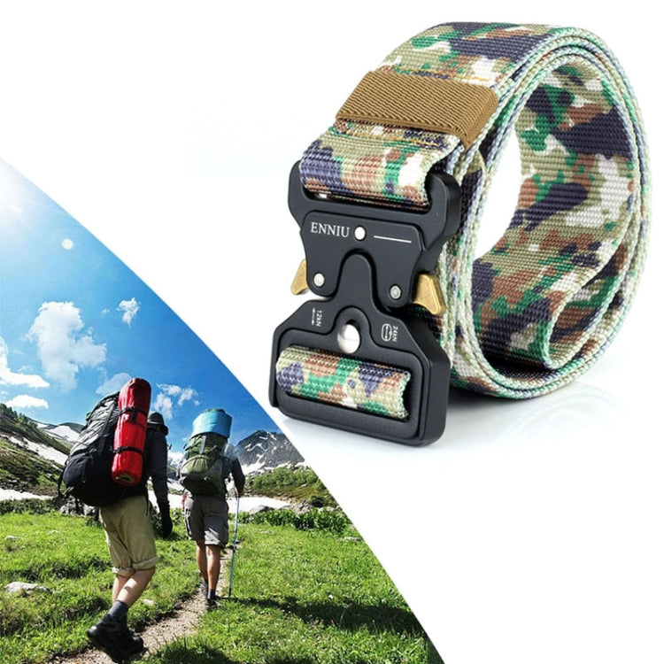 Cinture da allenamento multifunzione regolabili ENNIU da 4,3 cm di larghezza, per esterni, casual, in nylon, Army Green, Black, Brown, Urban camouflage, Desert camouflage, Jungle camouflage, CP camouflage