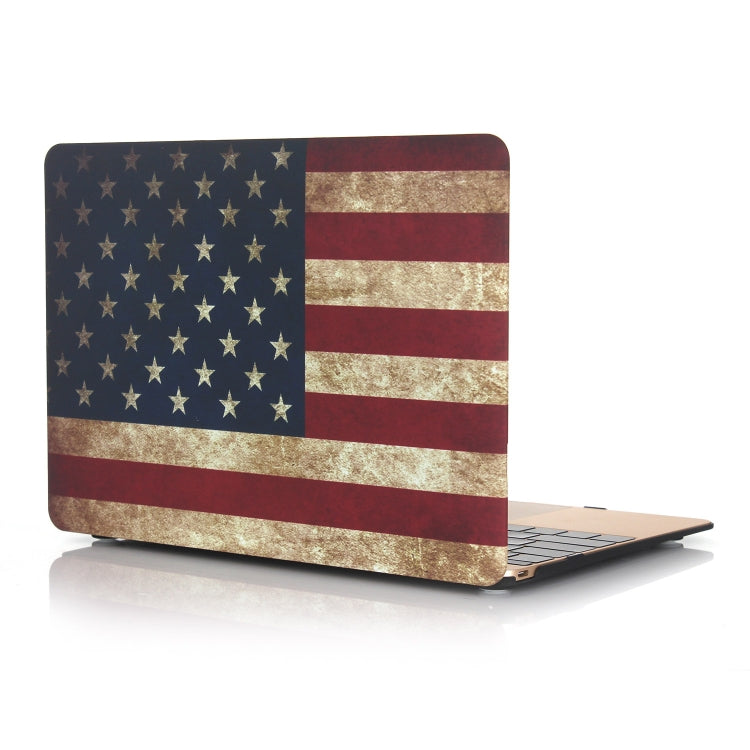 Per MacBook Air 13,3 pollici A1932 2018 / A2179 Custodia protettiva stile bastoncino d'acqua per laptop con bandiera americana (2020), American Flag