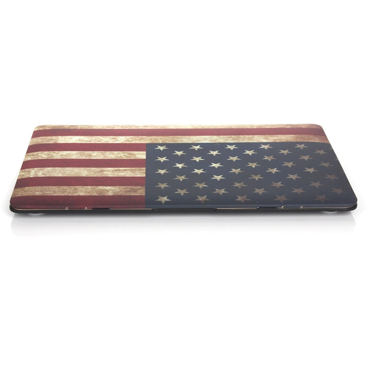 Per MacBook Air 13,3 pollici A1932 2018 / A2179 Custodia protettiva stile bastoncino d'acqua per laptop con bandiera americana (2020), American Flag