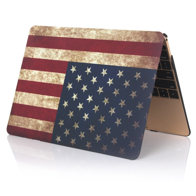 Per MacBook Air 13,3 pollici A1932 2018 / A2179 Custodia protettiva stile bastoncino d'acqua per laptop con bandiera americana (2020), American Flag