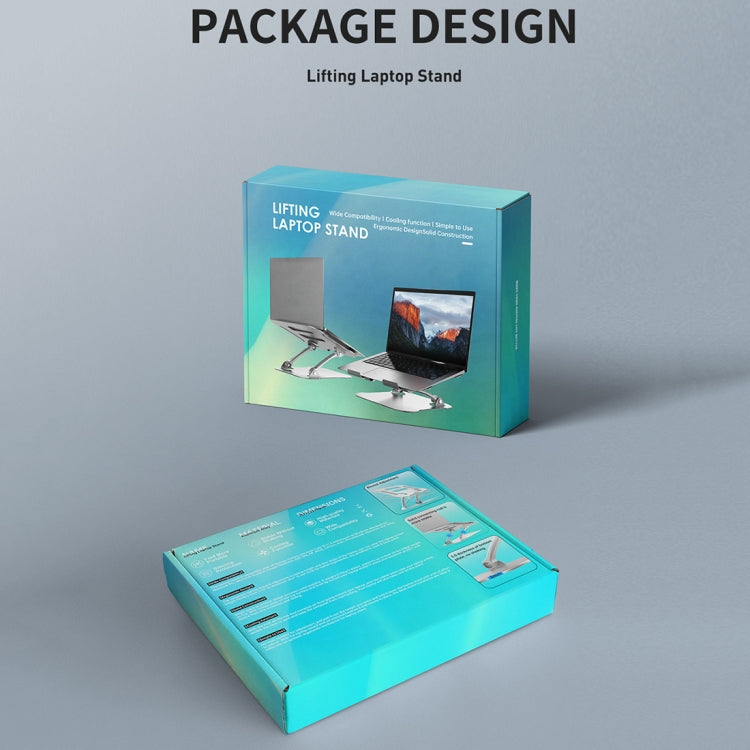Supporto regolabile per laptop R-JUST in alluminio