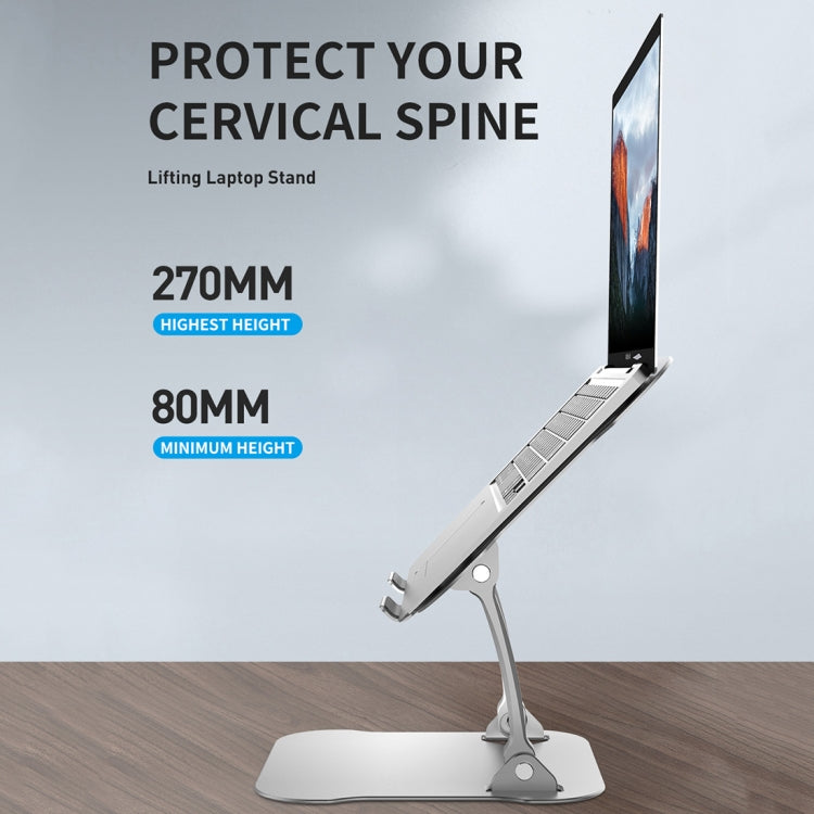 Supporto regolabile per laptop R-JUST in alluminio