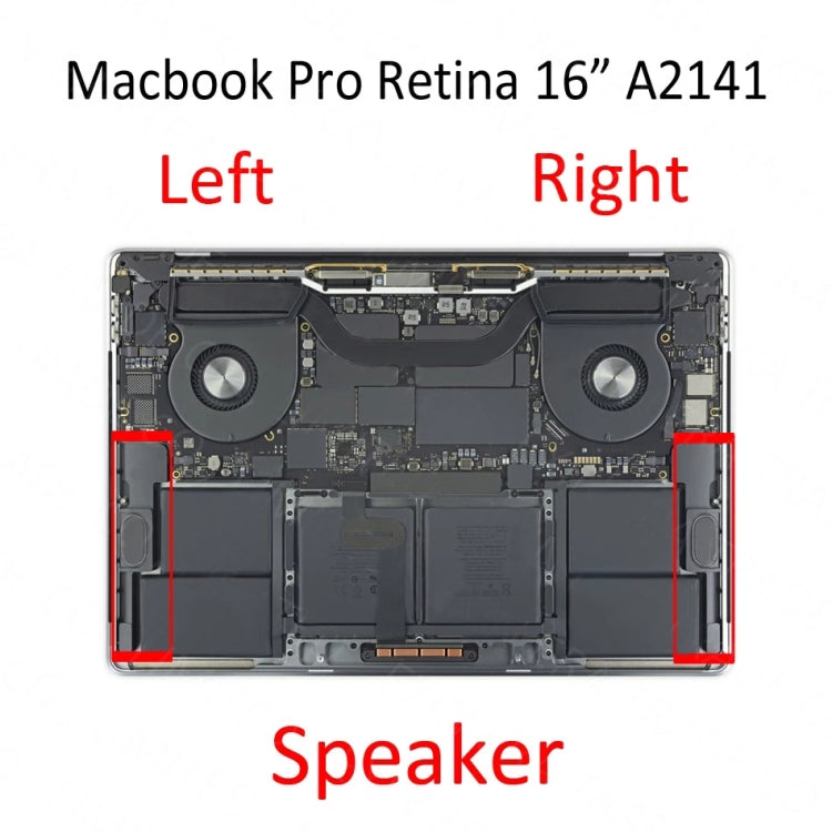 1 paio di cicalino suoneria altoparlante EMC 3347 per MacBook Pro Retina 16 pollici A2141 (2019-2020), A2141