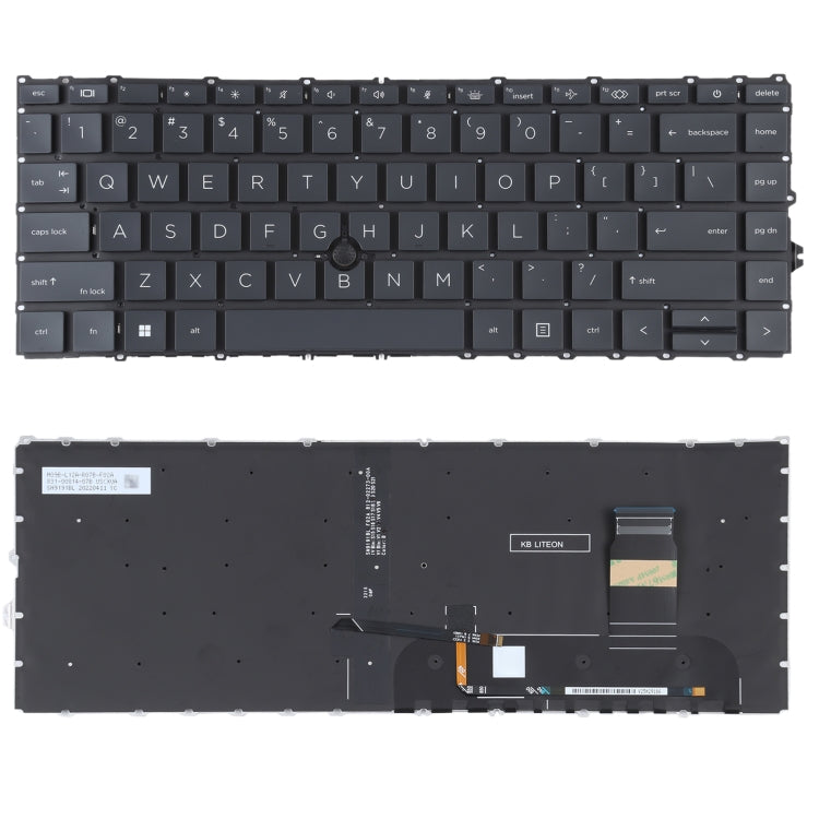 For HP Elitebook 840 G7 G8 845 G7 745 G7 G8 US Version Backlit Keyboard with Pointing Stick