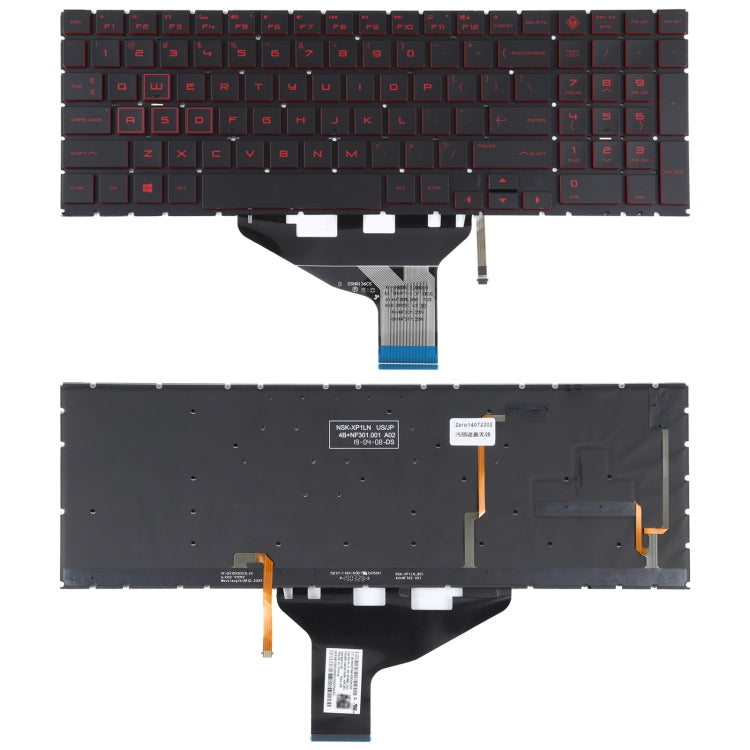 Per tastiera HP OMEN 15-DC 15-DH 15T-DC 17-CB versione USA con retroilluminazione rossa