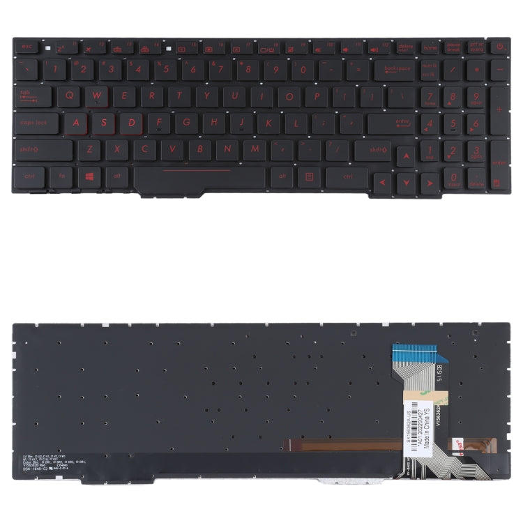 For Asus GL553VW ZX53V FX53VD ZX553 FX753 GL753 US Version Backlit Keyboard