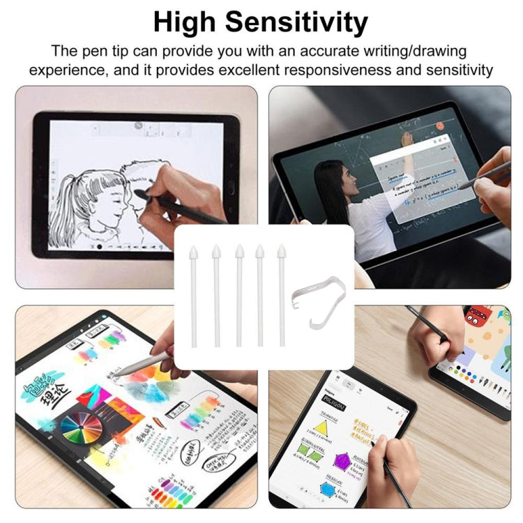 Punte di matita sostitutive per penna stilo universale 6 in 1 per Samsung Galaxy Tab S8 / S7 / S6 / Galaxy Note20 / Note10 / S23 Ultra / S22 Ultra, For Samsung Galaxy Tab S8 / S7 / S6 / Galaxy Note20 / Note10 / S23 Ultra / S22 Ultra