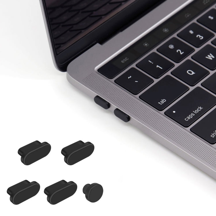 ENKAY Tappi antipolvere 5 in 1 Informazioni sulla porta di ricarica per MacBook 12 pollici / MacBook Pro 13,3 / 15,4 pollici (2016/2017)