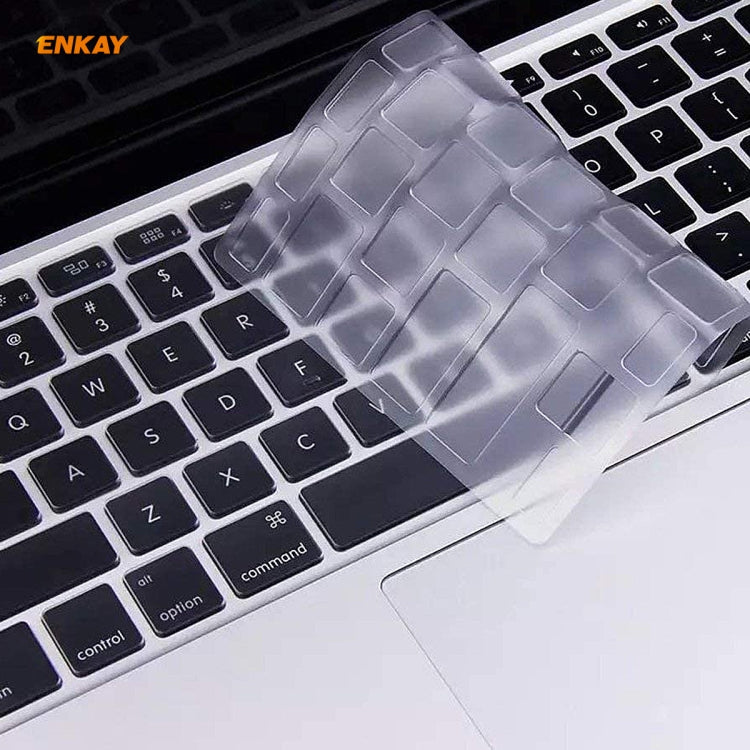 Per MacBook Air 13,3 pollici A1932 2018 ENKAY Hat-prince Versione USA del notebook Custodia protettiva per tastiera in TPU ultrasottile
