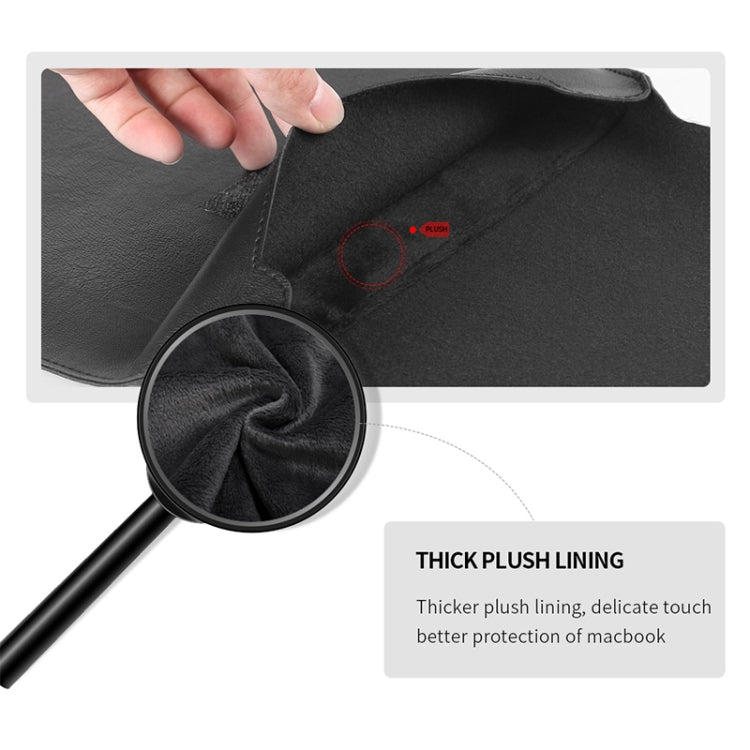 Borsa fodera universale in pelle PU per laptop 11-12 pollici