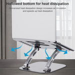 Supporto laptop R-JUST HZ08 regolabile in alluminio