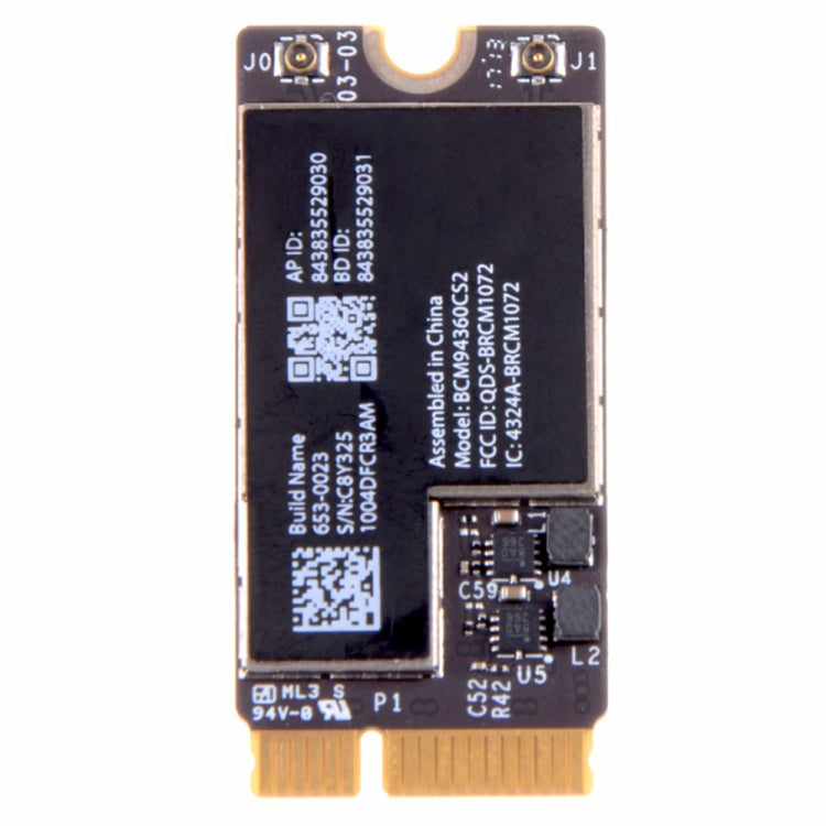 Modulo di rete WiFi e Bluetooth per MacBook Air 11,6 pollici A1465 (2013) e 13,3 pollici A1466 (2013), A1465 /  A1466 2013