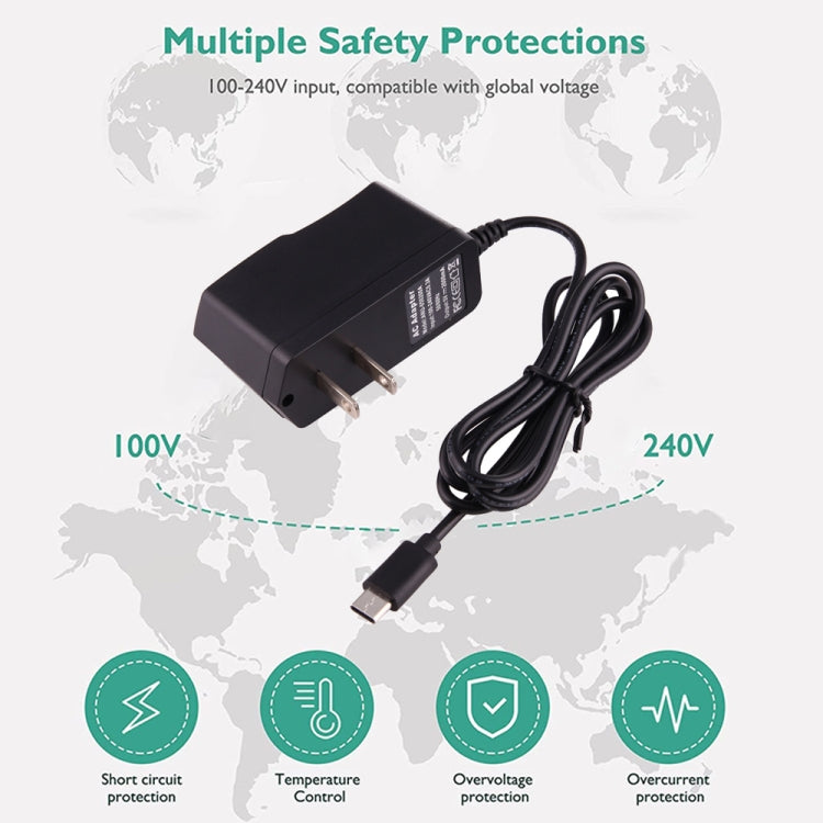 Caricabatterie con porta USB-C / Type-C 5V 2A per Macbook, Google, LG, Huawei, Nokia, Microsoft, Xiaomi, OnePlus, Letv, Meizu, altri smartphone o tablet, presa americana, 5V 2A Type-C US Plug