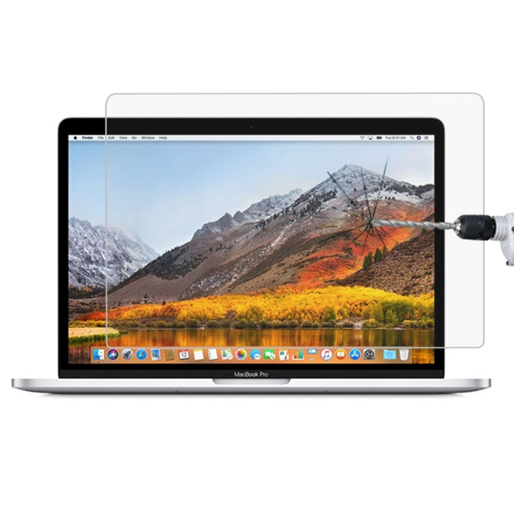 Pellicola in vetro temperato antideflagrante HD con durezza superficiale 9H per MacBook Pro da 13,3 pollici con Touch Bar (A1706), For Macbook Pro 13.3 inch with Touch Bar (A1706)