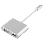 Adattatore multifunzione 4 in 1 da USB / Tipo C a 4K HDMI + VGA + USB 3.0