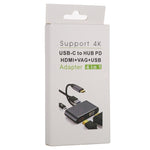 Adattatore multifunzione 4 in 1 da USB / Tipo C a 4K HDMI + VGA + USB 3.0