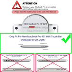 Custodia rigida MacBook Pro 15.4" con cover tastiera TPU