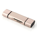 Lettore schede SD/TF 3 in 1 Type-C Micro USB USB 2.0