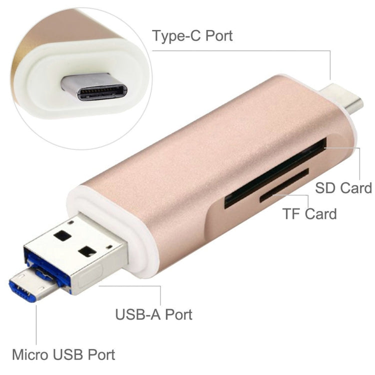 Lettore schede SD/TF 3 in 1 Type-C Micro USB USB 2.0