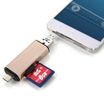 Lettore schede SD/TF 3 in 1 Type-C Micro USB USB 2.0