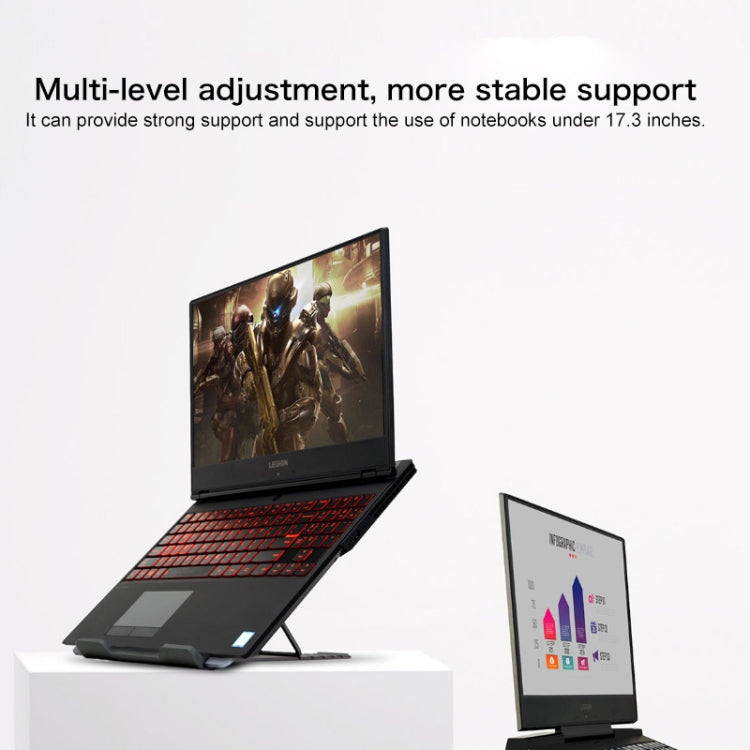 Lenovo Z2 Legion Gears Lega di alluminio Notebook Laptop Desktop Supporto per radiazioni di calore Staffa di raffreddamento