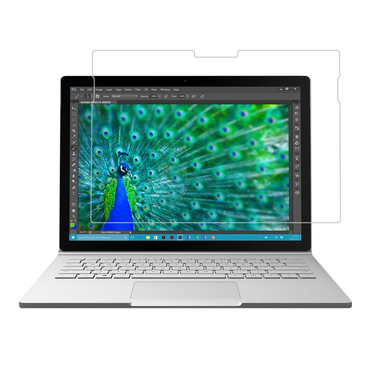Pellicola in vetro temperato a schermo intero con durezza superficiale 0,4 mm 9H per Microsoft Surface Book da 13,5 pollici, For Surface Book 13.5 inch