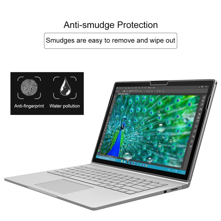 Pellicola in vetro temperato a schermo intero con durezza superficiale 0,4 mm 9H per Microsoft Surface Book da 13,5 pollici, For Surface Book 13.5 inch