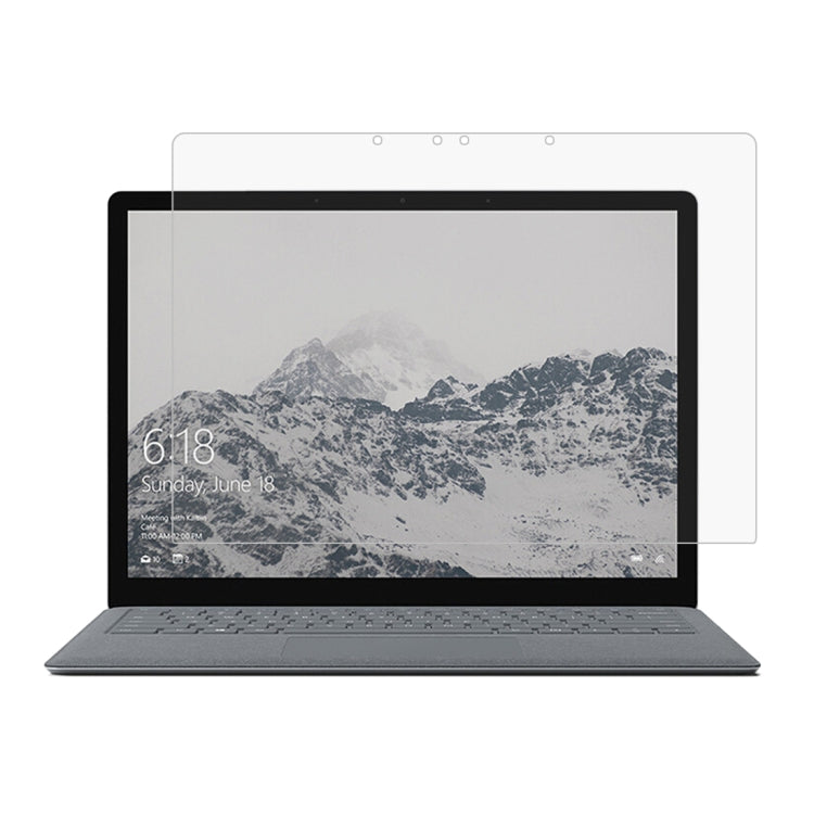 Pellicola in vetro temperato a schermo intero con durezza superficiale 0,4 mm 9H per laptop Microsoft Surface da 13,5 pollici, For Surface Laptop 13.5 inch