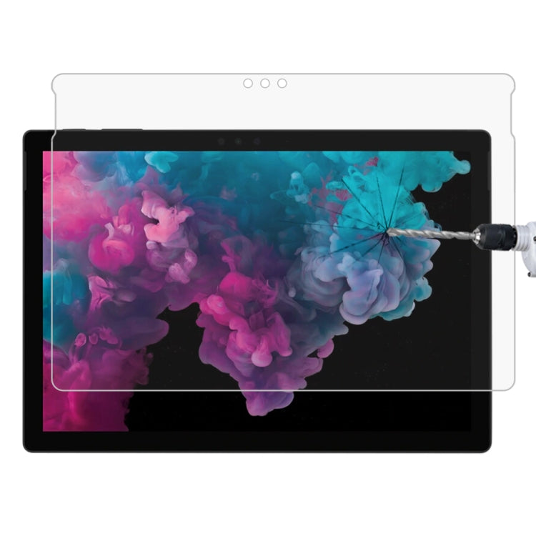 Pellicola in vetro temperato a schermo intero con durezza superficiale 0,4 mm 9H per Microsoft Surface Pro 6 da 12,3 pollici, For Surface Pro 6 12.3 inch