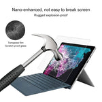 Pellicola in vetro temperato a schermo intero con durezza superficiale 0,4 mm 9H per Microsoft Surface Pro 6 da 12,3 pollici, For Surface Pro 6 12.3 inch