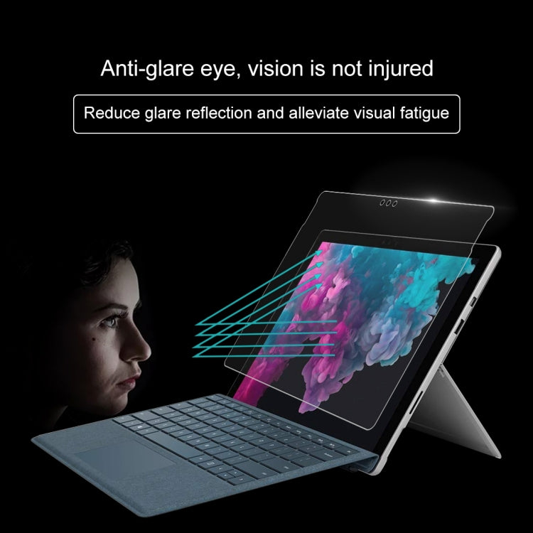 Pellicola in vetro temperato a schermo intero con durezza superficiale 0,4 mm 9H per Microsoft Surface Pro 6 da 12,3 pollici, For Surface Pro 6 12.3 inch