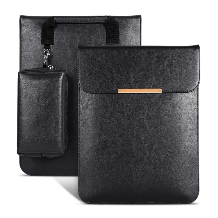 Borsa foderata in pelle PU 2 in 1 per laptop da 13,3 pollici con custodia per mouse