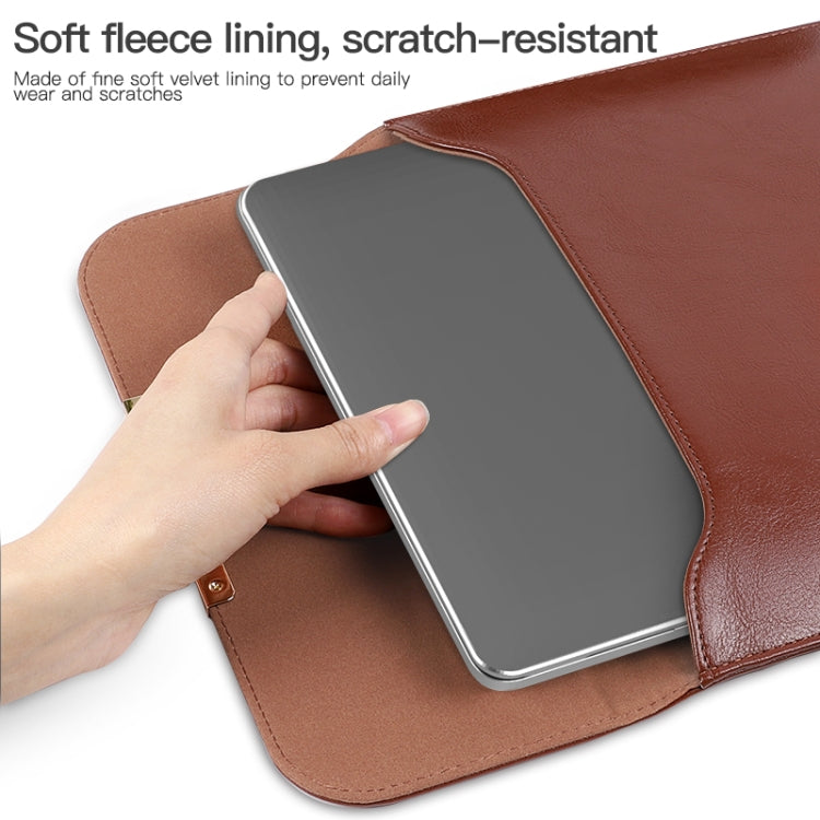 Borsa foderata in pelle PU 2 in 1 per laptop da 13,3 pollici con custodia per mouse