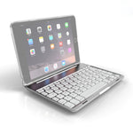 F8SM + Custodia per tablet con tastiera Bluetooth retroilluminata colorata in versione portatile per iPad mini 4 / mini 5