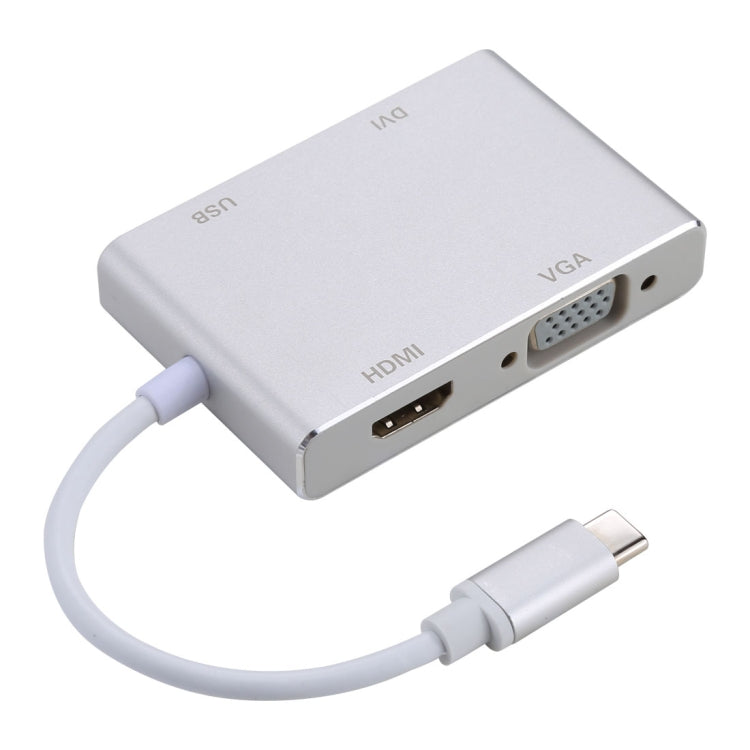 Hub 4 in 1 da USB-C/Tipo-C a VGA, DVI, HDMI e USB