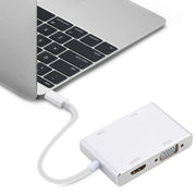 Hub 4 in 1 da USB-C/Tipo-C a VGA, DVI, HDMI e USB