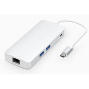 Hub 8 in 1 Type-C HUB+ USB-C / Type-C a USB-C / Type-C e HDMI e SD e TF e 2 adattatori USB, VGA e Rj45