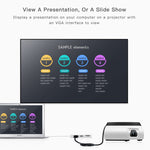Hub USB-C 8 in 1 con HDMI, SD, TF, VGA e RJ45