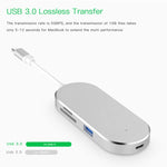 Hub USB-C 6 in 1 con HDMI 4K e lettore SD/TF