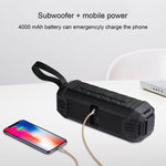 awei Y280 IPX4 Altoparlante Bluetooth Power Bank con bassi migliorati, microfono incorporato, supporto FM/USB/scheda TF/AUX, Y280