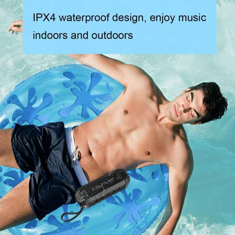 awei Y280 IPX4 Altoparlante Bluetooth Power Bank con bassi migliorati, microfono incorporato, supporto FM/USB/scheda TF/AUX, Y280