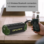 awei Y280 IPX4 Altoparlante Bluetooth Power Bank con bassi migliorati, microfono incorporato, supporto FM/USB/scheda TF/AUX, Y280
