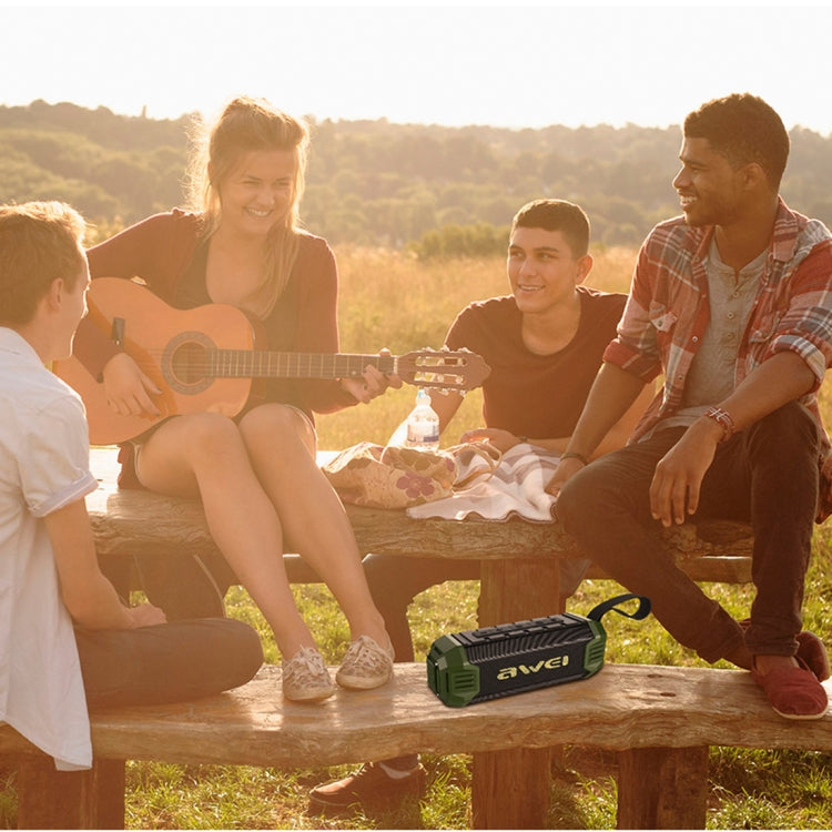 awei Y280 IPX4 Altoparlante Bluetooth Power Bank con bassi migliorati, microfono incorporato, supporto FM/USB/scheda TF/AUX, Y280