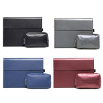 Per Microsoft Surface Pro 7/7+ Custodia in pelle con vibrazione orizzontale magnetica in microfibra di agnello + Borsa per alimentatore con slot per penna e supporto, Case + Power Supply Bag